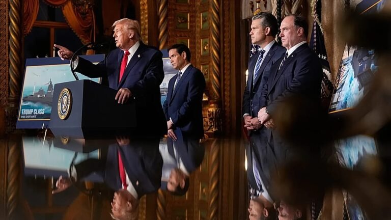 Trump anuncia novos navios parte da frota "Classe Trump"