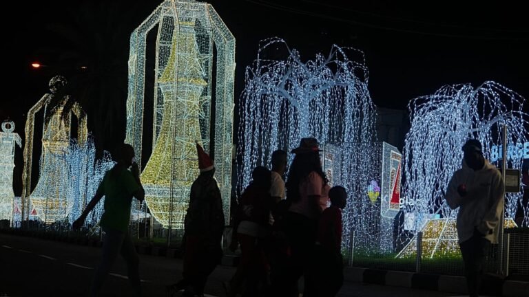 Vídeo. Nigéria: luzes de Natal atraem habitantes de Lagos