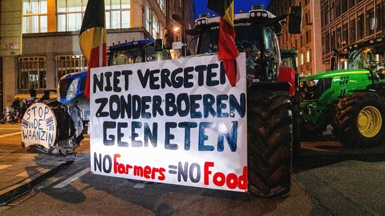Vídeo. Agricultores levam tratores a Bruxelas para contestar acordo comercial UE-Mercosul