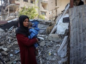 Tragedy in Gaza as winter storm turns family’s shelter into rubble