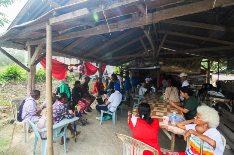 As part of a requirement to claim their ancestral lands, the Aeta Hungey gather in the village of Sapang Kawayan to trace their genealogy back hundreds of years ago.