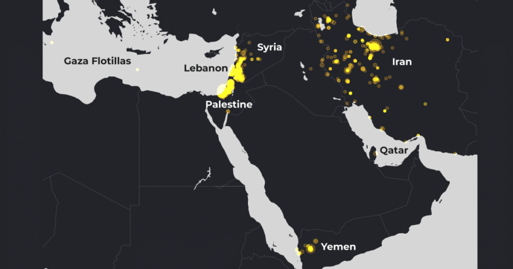 All the countries Israel attacked in 2025: Animated map