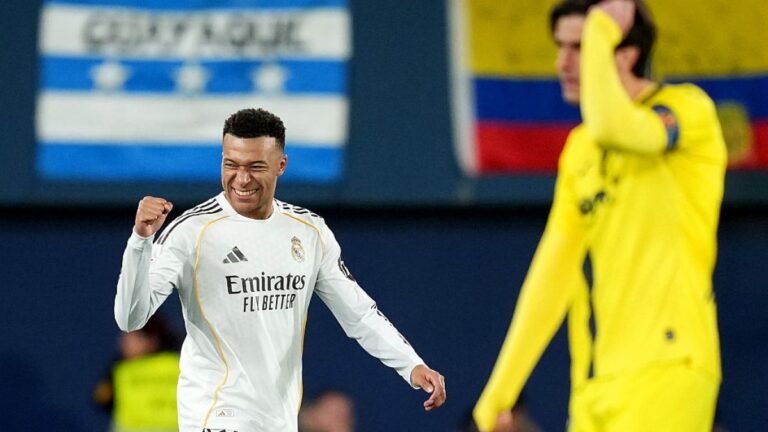 Dois gols de Mbappe no Villarreal levam o Real Madrid ao topo da La Liga