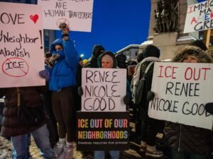 Thousands in Minneapolis brave bitter cold to protest ICE crackdown