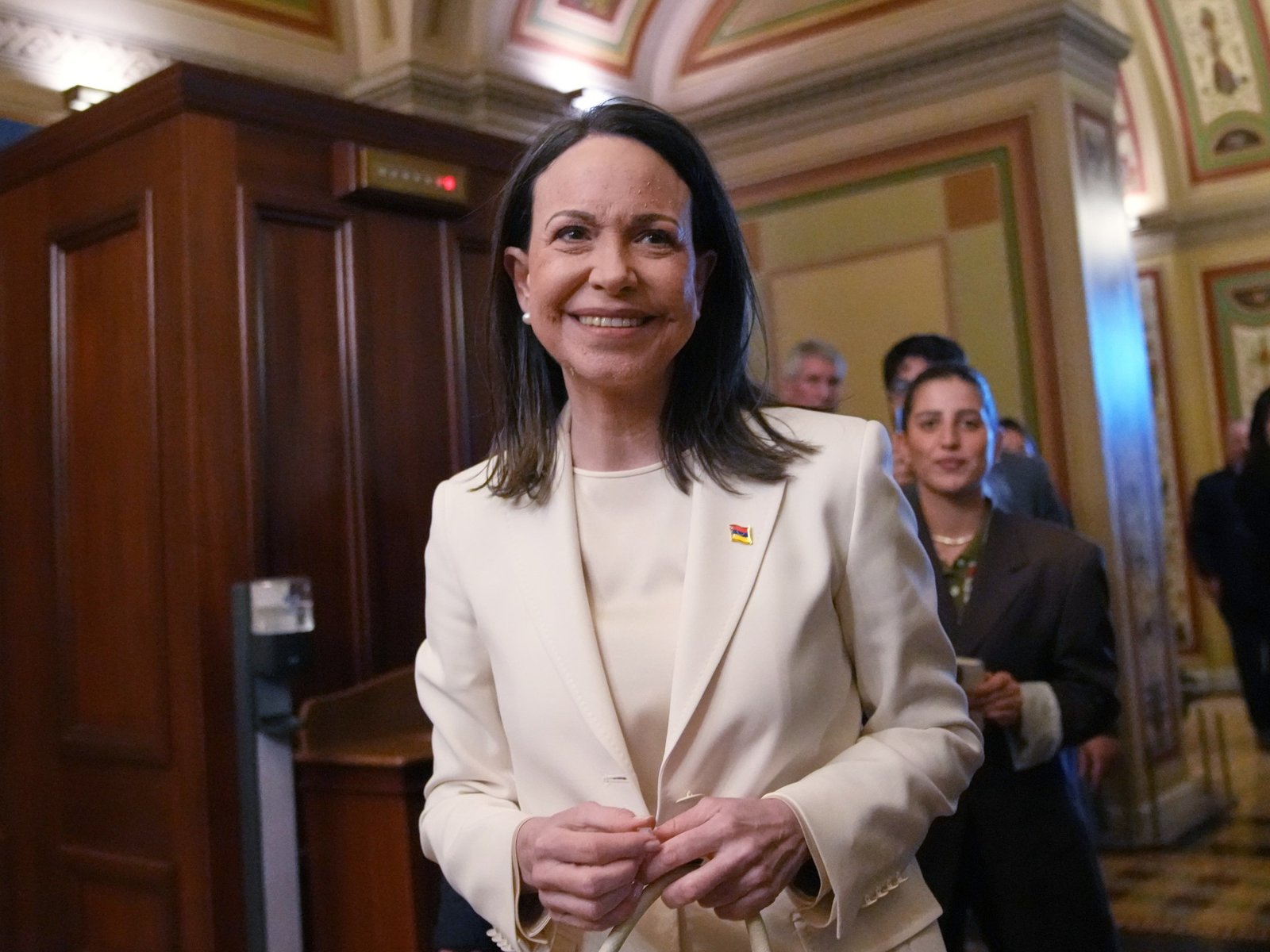 Trump welcomes Venezuela’s Maria Corina Machado in closed-door meeting