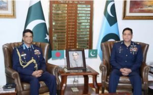 A high-level&nbsp;defence delegation led by Air Chief Marshal Hasan Mahmood Khan,&nbsp;Chief of the Air Staff, Bangladesh Air Force called on Air Chief Marshal Zaheer Ahmed Baber Sidhu