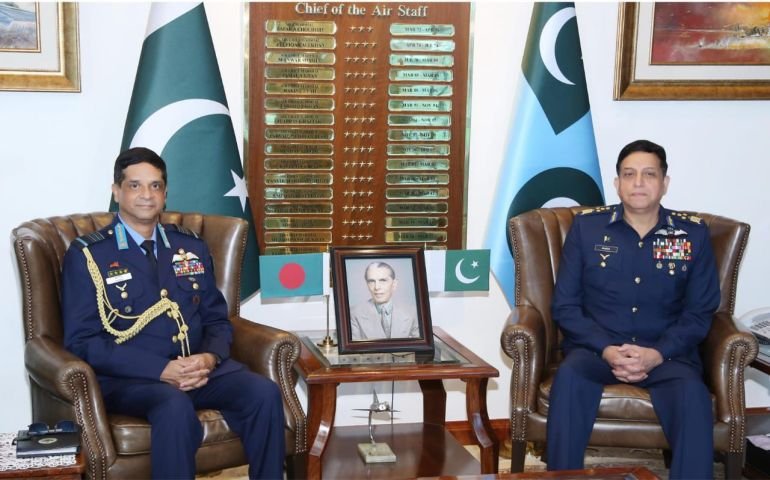 A high-level&nbsp;defence delegation led by Air Chief Marshal Hasan Mahmood Khan,&nbsp;Chief of the Air Staff, Bangladesh Air Force called on Air Chief Marshal Zaheer Ahmed Baber Sidhu