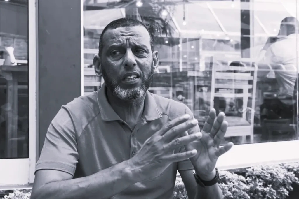 Aly Mahomed Hassane, antigo internacional moçambicano e ex-jogador do Sporting CP, durante a sua carreira no futebol