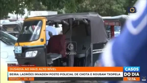 Ladrões ousados roubam txopela dentro de posto policial na Beira