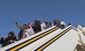 Flight lands at Khartoum airport