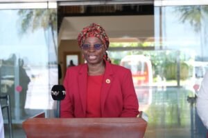 Maria Lucas na conferência internacional...