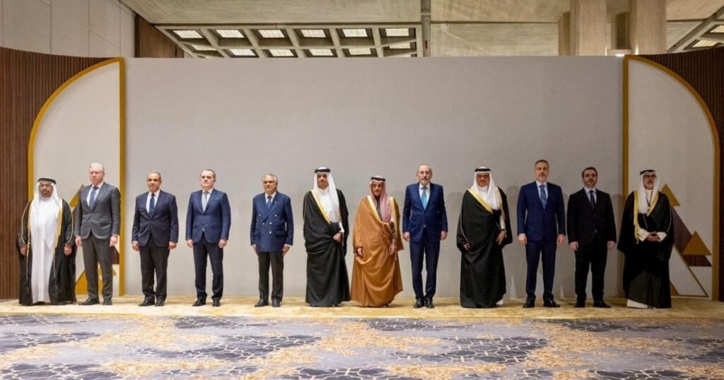 What did Arab and Muslim ministers discuss in Riyadh meeting on Iran?