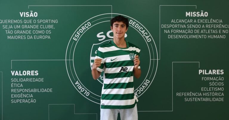 Sporting assina contrato de formação com Rodrigo Costa
