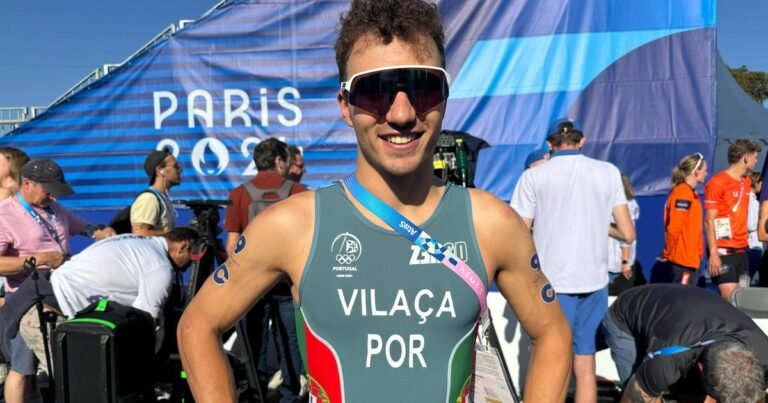 A reação de Vasco Vilaça ao 2.º lugar no Mundial de Triatlo