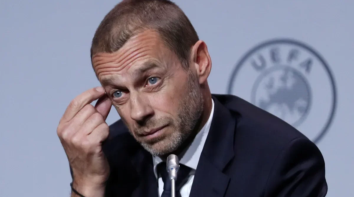 O presidente da UEFA, Aleksander Ceferin, teceu críticas à competição que conta agora com 48 selecções Yves Herman/REUTERS
