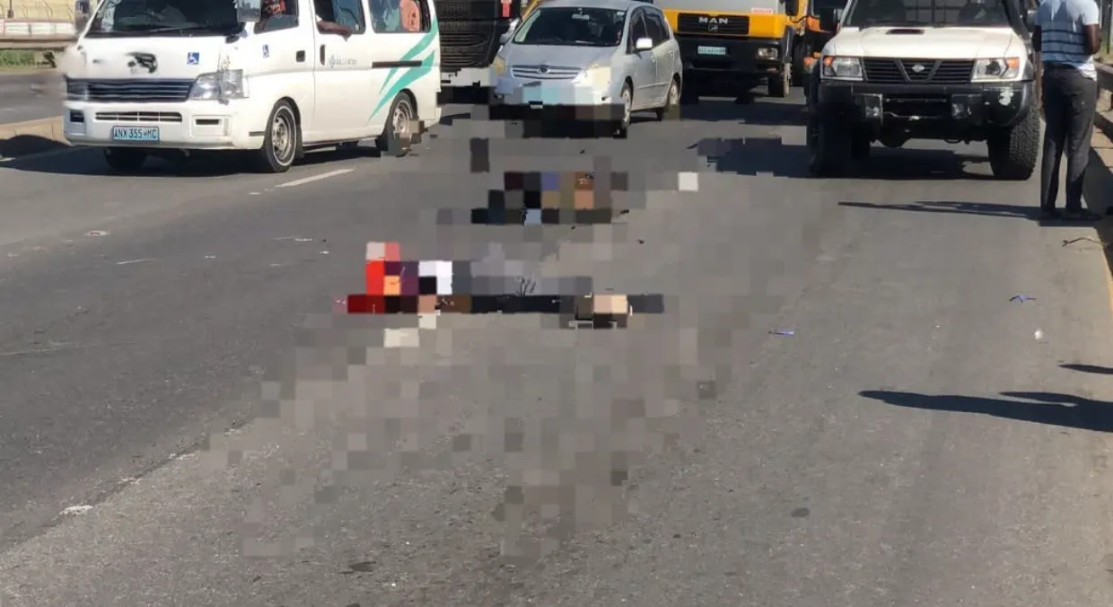 MOTO-TAXISTA MORRE EM ACIDENTE VIOLENTO NA EN4 NA MATOLA; CONDUTOR FUGIU DO LOCAL