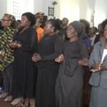 Familiares de Dom Os&oacute;rio Citora Afonso, na Missa de sufr&aacute;gio de Dom Os&oacute;rio
