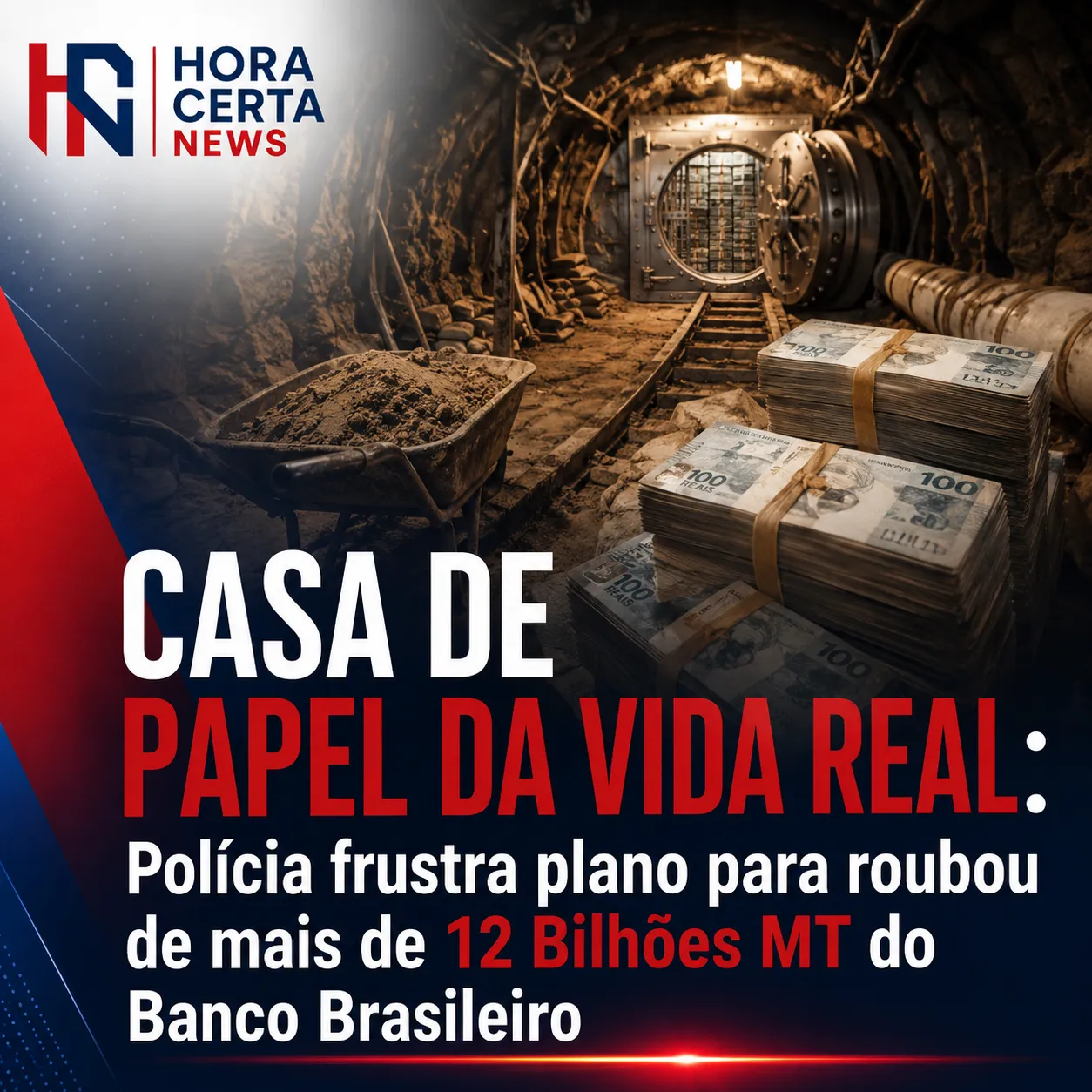CASA DE PAPEL DA VIDA REAL: Polícia frustra plano para roubou de mais de 12 Bilhões MT