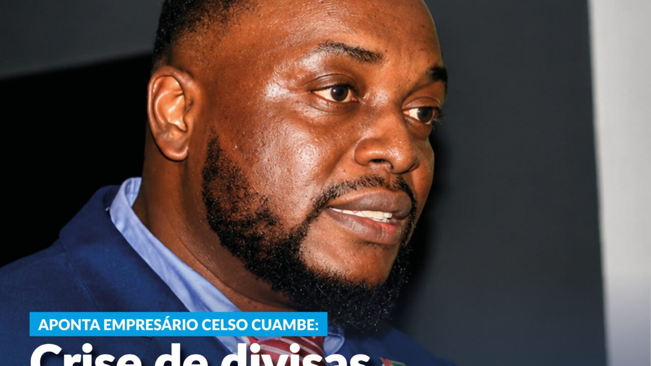 Celso Cuambe na capa da 10.ª edição da Hora Certa News sobre os desafios das PMEs em Moçambique.