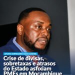 Celso Cuambe na capa da 10.ª edição da Hora Certa News sobre os desafios das PMEs em Moçambique.
